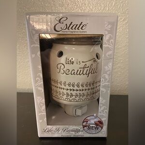 New Estate Life is Beautiful Accent Wax Warmer | Plug -In